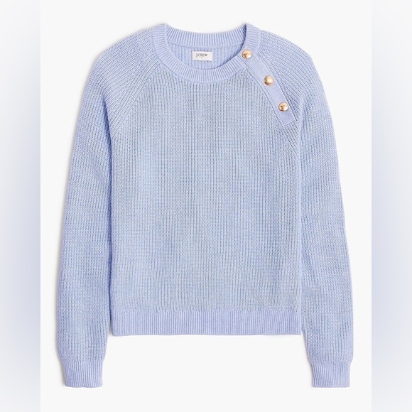 J. Crew Sweaters - J crew Button raglan crewneck sweater